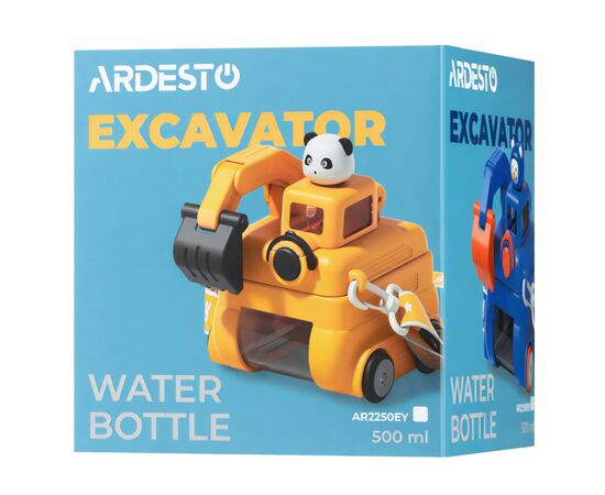 Бутылка для воды Ardesto Excavator 500мл, пластик, жовтий (AR2250EY), изображение 9