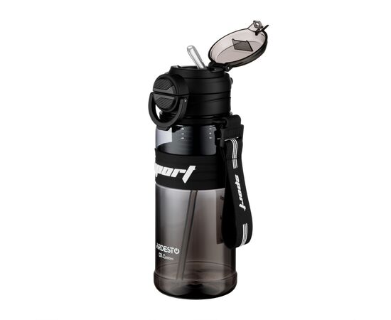 Пляшка для води Ardesto Urban 850мл, пластик, чорний (AR2285UB), зображення 4