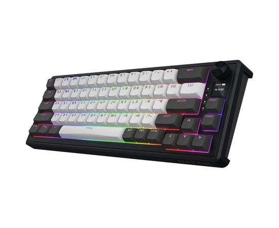 Клавиатура Hator Skyfall 65 Pro Aurum Vanila Silent RGB Wireless/Bluetooth/USB UA Grey/Black (HTK4160UA), изображение 3