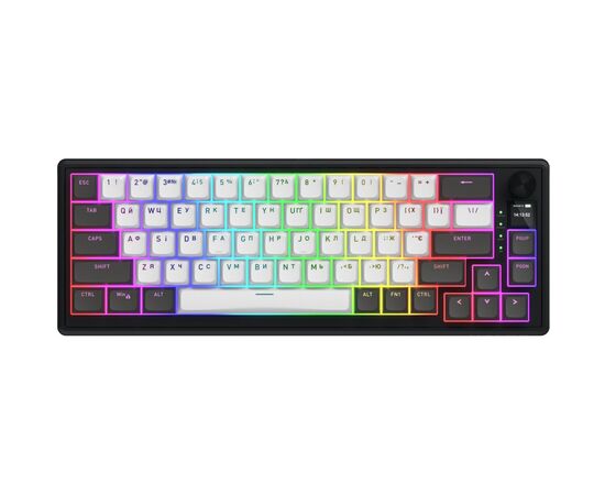 Клавиатура Hator Skyfall 65 Pro Aurum Vanila Silent RGB Wireless/Bluetooth/USB UA Grey/Black (HTK4160UA)