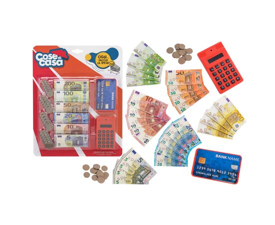 Игровой набор Cose di casa для игры с деньгами монеты, кредитная ка (41117)