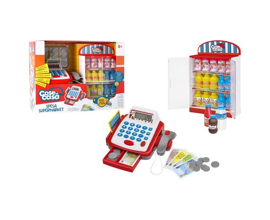 Игровой набор Cose di casa Касовий апарат зі сканером, холодильнико (42494)