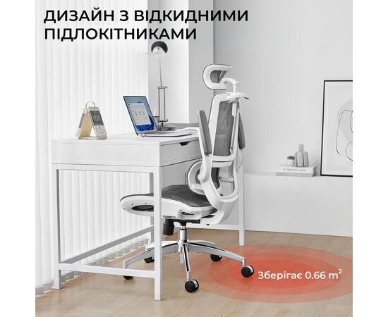 Офисное кресло Sihoo M59AS Mesh Gray (M59AS-M301), изображение 8