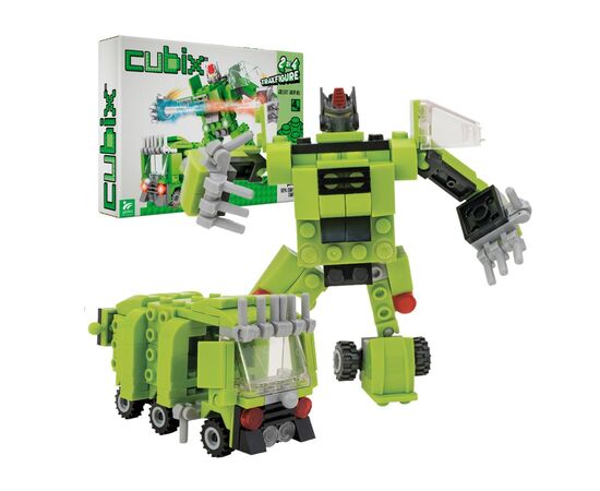 Конструктор Cubix Traxfigure 2-в-1, зелений (39727/1)