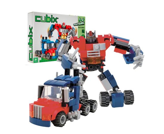 Конструктор Cubix Traxfigure 2-в-1, червоний/синій (39727/2)