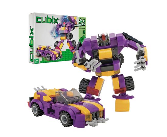 Конструктор Cubix Traxfigure 2-в-1, фіолетовий (39727/3)