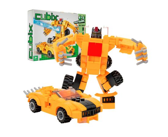 Конструктор Cubix Traxfigure 2-в-1, жовтий (39727/4)