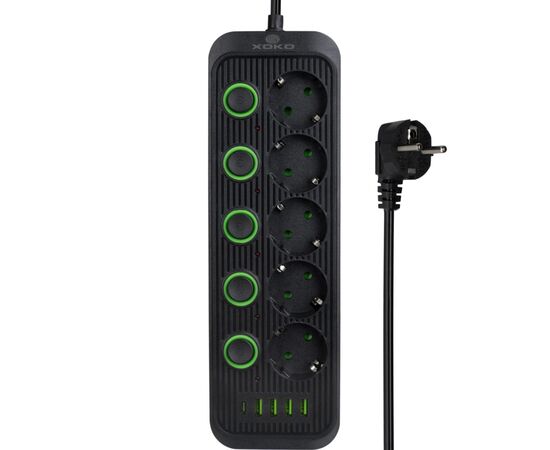 Сетевой фильтр питания XoKo XK-SP-5-2-1-BK, изображение 4