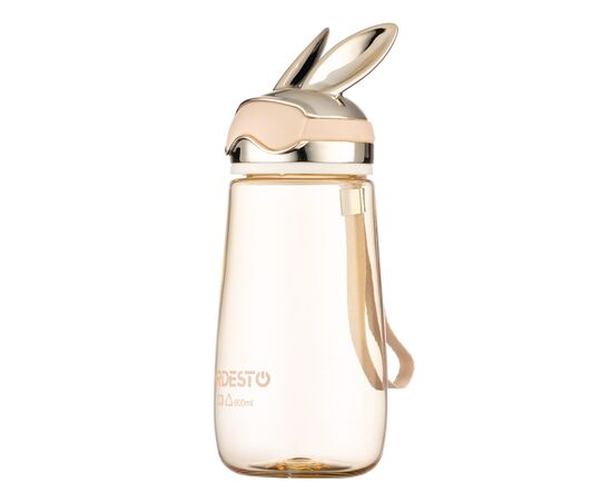 Пляшка для води Ardesto Bunny 600мл, пластик, жовтий (AR2260BY), зображення 2