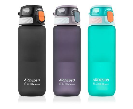 Пляшка для води Ardesto Matte 800мл, пластик, фіолетовий (AR2281MG), зображення 9