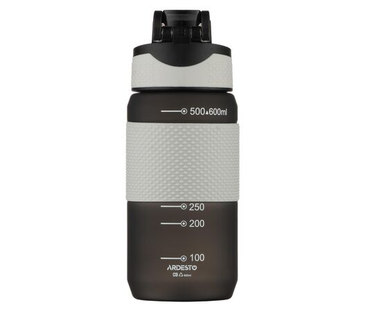 Пляшка для води Ardesto Motion 600мл, пластик, чорний (AR2260ML), зображення 5