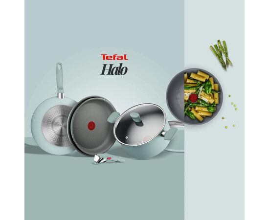 Сковорода Tefal Halo EUCALYPTUS, 26см, алюміній, бакеліт, сірий (G0167702), зображення 2