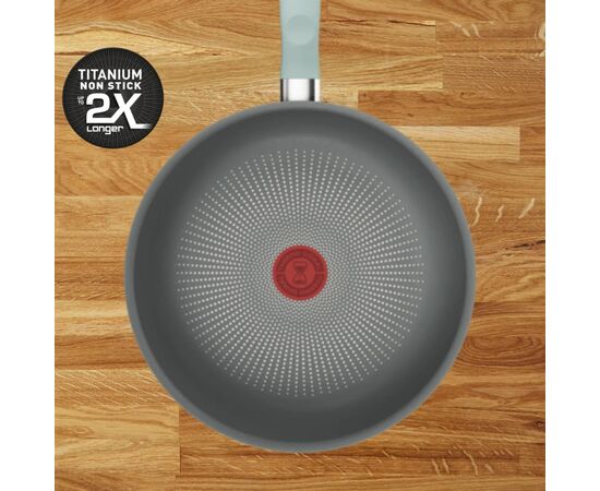 Сковорода Tefal Halo EUCALYPTUS, 26см, алюміній, бакеліт, сірий (G0167702), зображення 5
