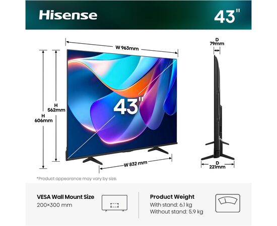 Телевизор Hisense 43A6S, изображение 8