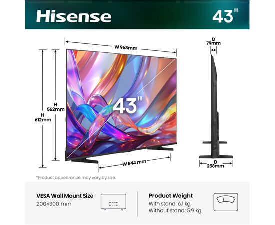 Телевизор Hisense 43E7S, изображение 8