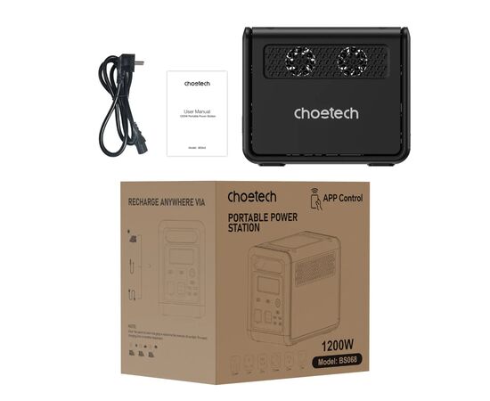 Зарядна станція Choetech BS0068 1200W 1024Wh (BS068), зображення 8