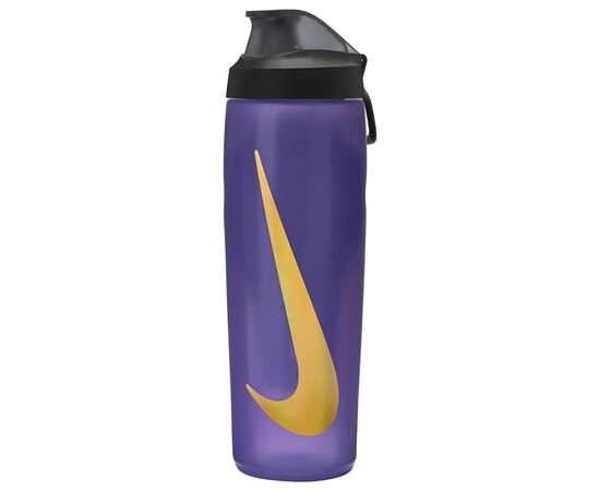 Бутылка для воды Nike REFUEL BOTTLE LOCKING LID 24 OZ N.100.7668.501.24 фіолетовий, жовтий, чорний 709 мл (887791745231)