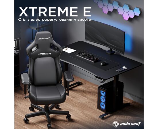 Компьютерный стол Anda Seat Xtreme E Black (AD-D-DD1-1600-06-B), изображение 2