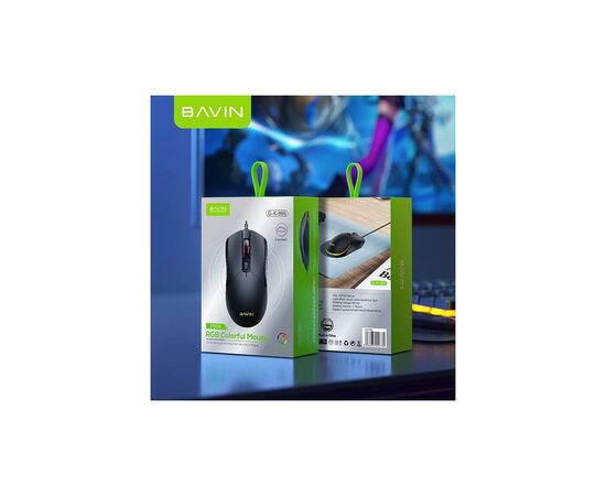 Мишка BAVIN G-K-995 RGB Optical USB DPI Black (G-K-995-BK), зображення 11