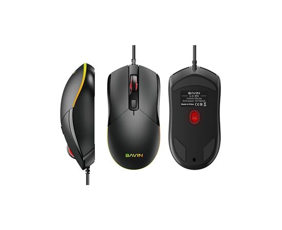 Мишка BAVIN G-K-995 RGB Optical USB DPI Black (G-K-995-BK), зображення 2