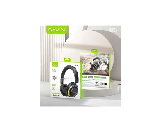 Навушники BAVIN BH-53 Hi-Res RGB LIGHT Black (HB-BH-53 BK), зображення 10