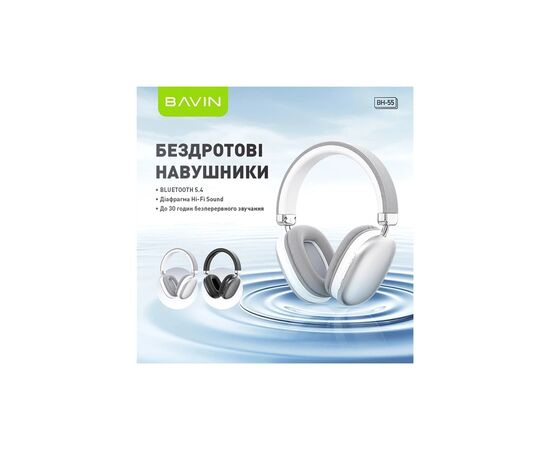 Навушники BAVIN BH-55 Hi-Res Black (HB-BH-55 BK), зображення 2