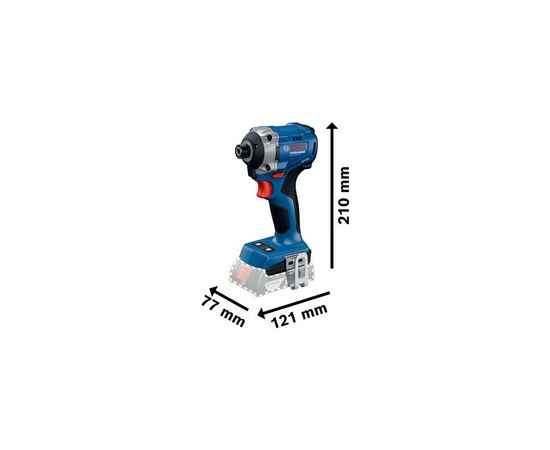 Гайковерт Bosch Professional ударний GDR 18V-215 18V, 215Нм, 3800об/хв, M6-M16 (без АКБ та ЗП) (0.601.9N2.020), зображення 7