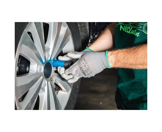 Захисні рукавиці Neo Tools поліестер з поліуретановим покриттям, р.8, сірий 12шт (97-646-8), зображення 6