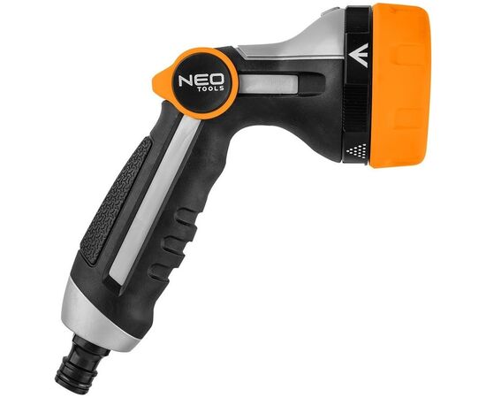 Пистолет для полива Neo Tools пистолетный, , регулировка напора воды, 5 функций, металлическая сетка, 0.246кг (15-708), изображение 2