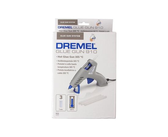 Клейовий пістолет Dremel GlueGun 910, стрижні 7мм, 165° 0.24кг (F.013.091.0JA), зображення 2