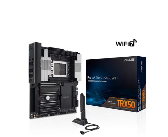 Серверна материнська плата ASUS PRO WS TRX50-SAGE WIFI A sTR5 TRX50 4xDDR5 M.2 WiFi BT CEB (90MB1LE0-M0EAY0), зображення 8