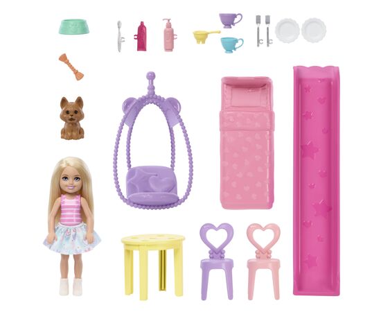 Ігровий набір Barbie Портативний будиночок Club Chelsea з лялькою Челсі (JFW49), зображення 5