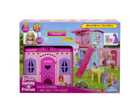Ігровий набір Barbie Портативний будиночок Club Chelsea з лялькою Челсі (JFW49), зображення 6