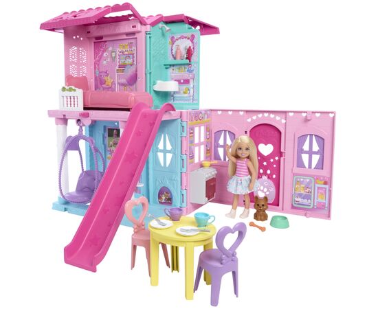 Ігровий набір Barbie Портативний будиночок Club Chelsea з лялькою Челсі (JFW49)