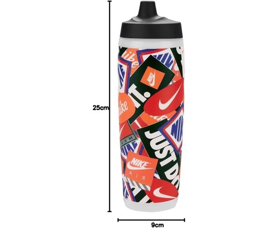Бутылка для воды Nike REFUEL BOTTLE 24 OZ N.100.9956.918.24 чорний 709 мл (887791793089), изображение 3