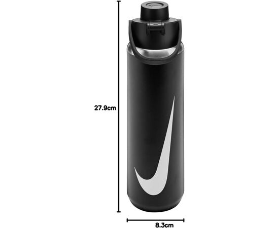 Бутылка для воды Nike SS RECHARGE CHUG BOTTLE 24 OZ N.101.3799.091.24 чорний 709 мл (887791805713), изображение 4