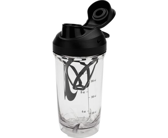 Пляшка для води Nike TR RECHARGE SHAKER BOTTLE 16 OZ N.101.2242.988.16 прозорий, чорний 470 мл (887791805607), зображення 3