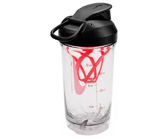 Бутылка для воды Nike TR RECHARGE SHAKER BOTTLE 16 OZ N.101.2242.912.16 чорний, червоний 473 мл (887791793195), изображение 2