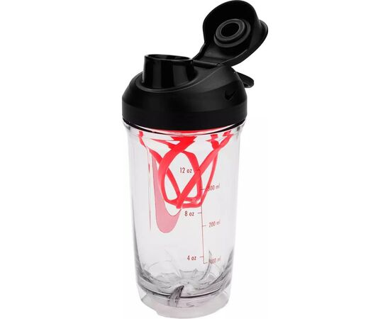 Бутылка для воды Nike TR RECHARGE SHAKER BOTTLE 16 OZ N.101.2242.912.16 чорний, червоний 473 мл (887791793195), изображение 3