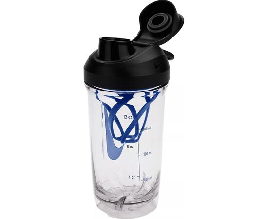 Бутылка для воды Nike TR RECHARGE SHAKER BOTTLE 16 OZ N.101.2242.913.16 чорний, синій 473 мл (887791793140), изображение 3