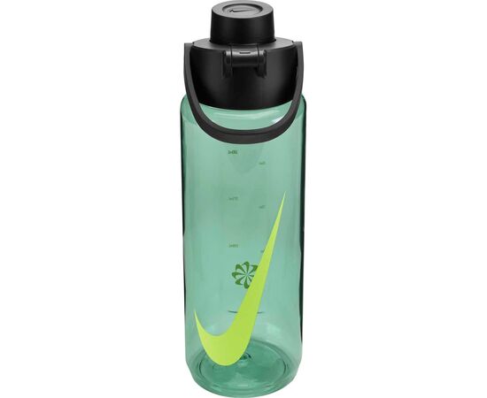 Бутылка для воды Nike TR RENEW RECHARGE CHUG BOTTLE 24 OZ N.100.7636.011.24 зелений, чорний 709 мл (887791805515)