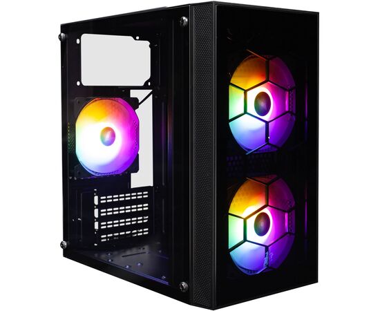 Корпус для ПК 1stPlayer X1-BK-3F1-PS-600FK-EU