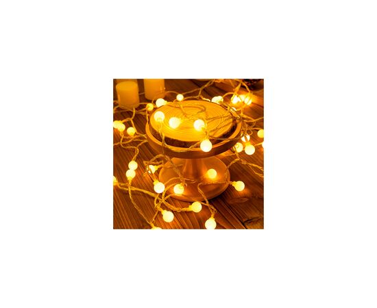 Гирлянда Voltronic Кульки матові, 40 шт, 6 м., прозора, 3*АА (GirlBall-40LED-6m)