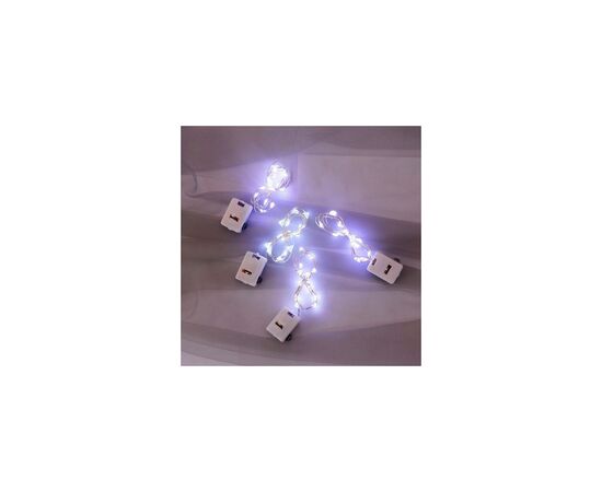 Гирлянда Voltronic White 20LED, 1 режим, 3 м., прозора, 3*АА, (Garl-20LED-3m-W)