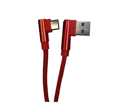 Дата кабель USB 2.0 AM to USB-C 1.0m 2.4A 90° corner red XoKo (XK-CTC-001-RD)