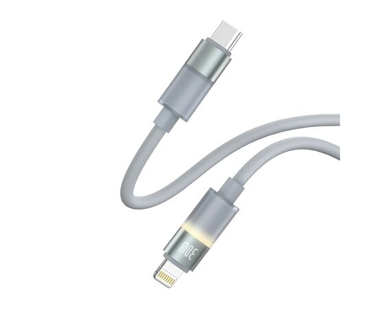 Дата кабель USB-C to Lightning 1.0m PD30W warm light gray ColorWay (CW-CBPDCL092-GR), изображение 3