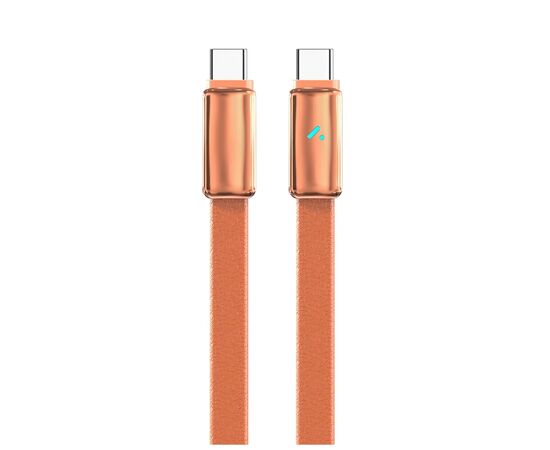 Дата кабель USB-C to USB-C 1.0m 5A 100W ultra-thin orange ColorWay (CW-CBPDCC100-OR)