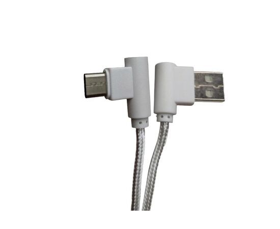 Дата кабель USB 2.0 AM to USB-C 1.0m 2.4A 90° corner white XoKo (XK-CTC-001-WH)