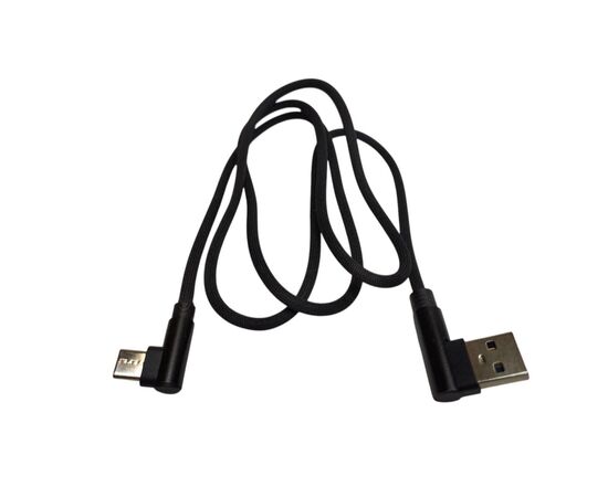 Дата кабель USB 2.0 AM to USB-C 1.0m 2.4A 90° corner black XoKo (XK-CTC-001-BK), изображение 2