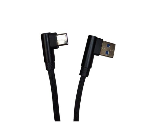 Дата кабель USB 2.0 AM to USB-C 1.0m 2.4A 90° corner black XoKo (XK-CTC-001-BK)